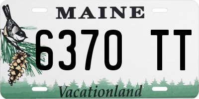 ME license plate 6370TT