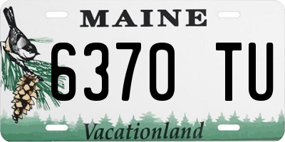 ME license plate 6370TU