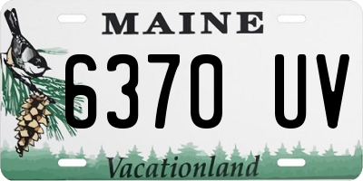 ME license plate 6370UV