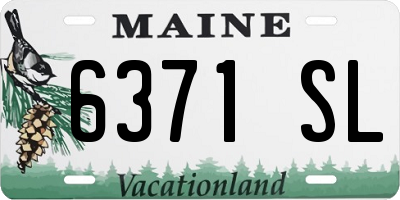 ME license plate 6371SL