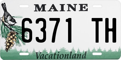 ME license plate 6371TH