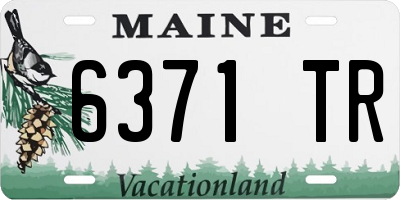 ME license plate 6371TR