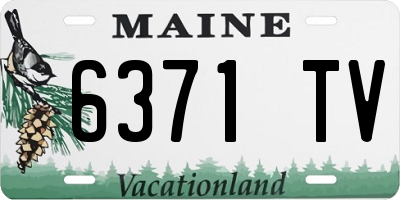 ME license plate 6371TV