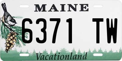 ME license plate 6371TW