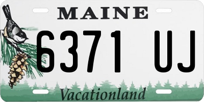 ME license plate 6371UJ