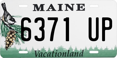 ME license plate 6371UP
