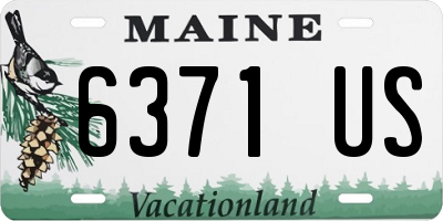 ME license plate 6371US