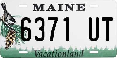 ME license plate 6371UT