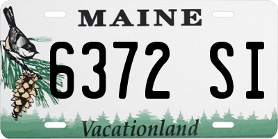 ME license plate 6372SI