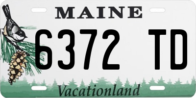ME license plate 6372TD