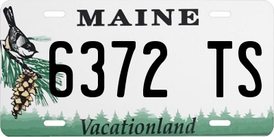 ME license plate 6372TS