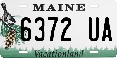 ME license plate 6372UA