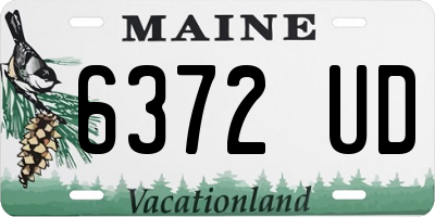 ME license plate 6372UD