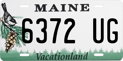 ME license plate 6372UG