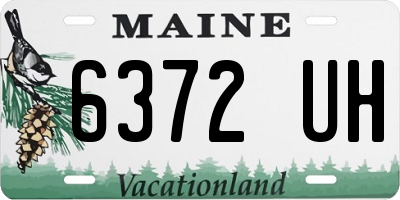 ME license plate 6372UH