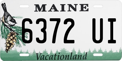 ME license plate 6372UI
