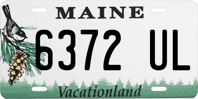 ME license plate 6372UL