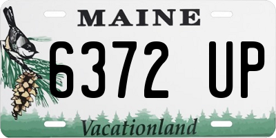 ME license plate 6372UP