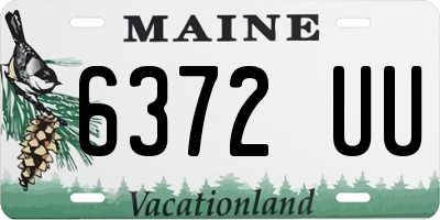 ME license plate 6372UU