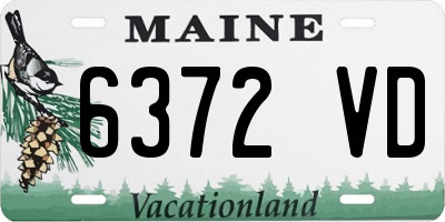 ME license plate 6372VD