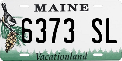 ME license plate 6373SL