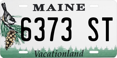 ME license plate 6373ST