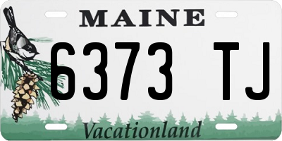 ME license plate 6373TJ