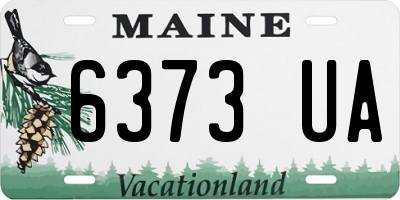 ME license plate 6373UA