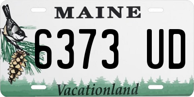 ME license plate 6373UD