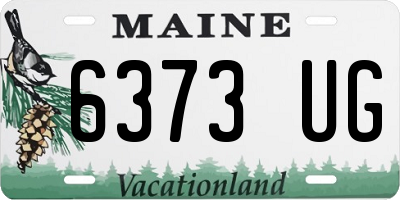 ME license plate 6373UG