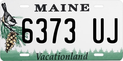 ME license plate 6373UJ