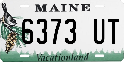 ME license plate 6373UT