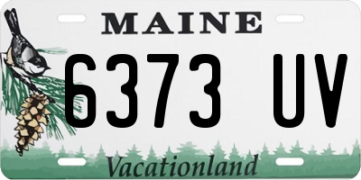 ME license plate 6373UV