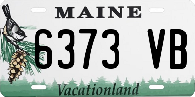 ME license plate 6373VB