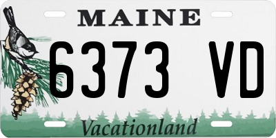 ME license plate 6373VD