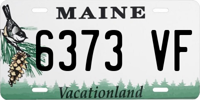 ME license plate 6373VF
