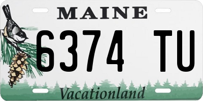 ME license plate 6374TU