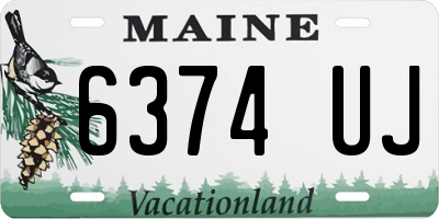 ME license plate 6374UJ