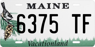 ME license plate 6375TF