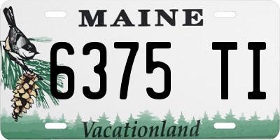 ME license plate 6375TI