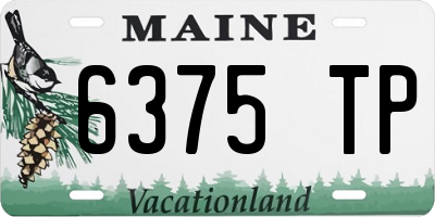 ME license plate 6375TP