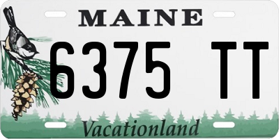 ME license plate 6375TT