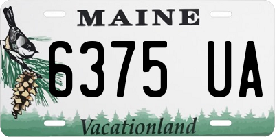 ME license plate 6375UA