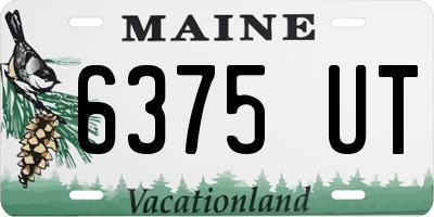 ME license plate 6375UT