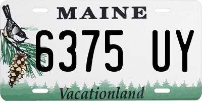 ME license plate 6375UY