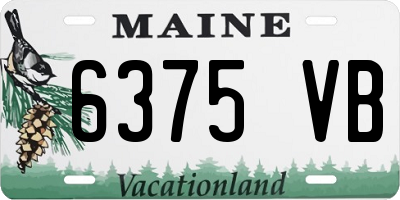 ME license plate 6375VB