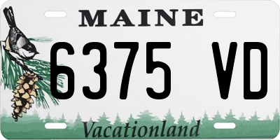 ME license plate 6375VD