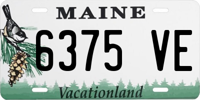 ME license plate 6375VE