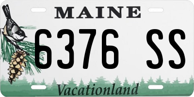 ME license plate 6376SS