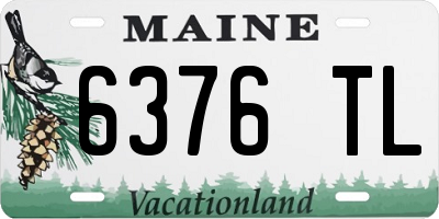 ME license plate 6376TL